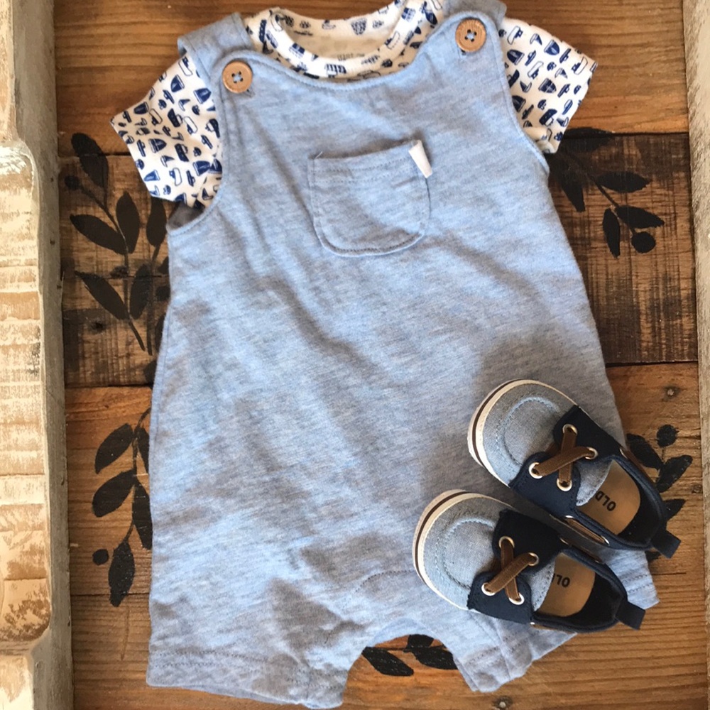 Just One You overall onesie set